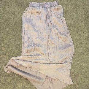 Topshop Silk Maxi Skirt